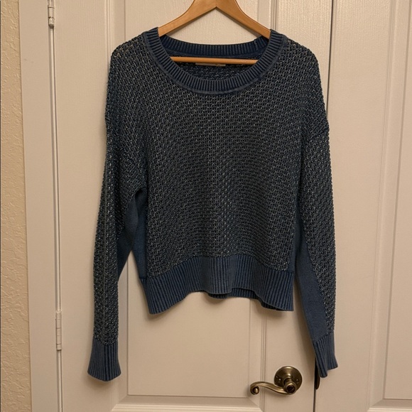 Rag & Bone Kyra Crewneck Metallic Knit
Pullover Indigo Blue - Picture 4 of 11